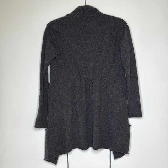 Vince Charcoal Open Front Cashmere Cardigan - Picture 4 of 4